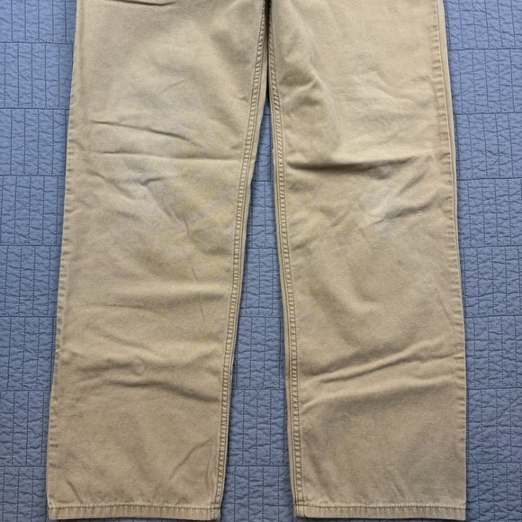 Carhartt Pants Men's 32x34 (31x32) Tan Rugged Relaxed Fit Utility Workwear - Picture 6 of 16